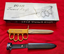 U.S. WWI Mark I Trench Knife with Steel Scabbard picture