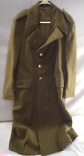 Vintage Military Greatcoat 1951 Wool Green Long Coat Excellent Condition picture