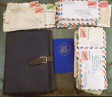 WWII Lot: Trifold Letter Folder 55 Letters Army/Navy Service Book PEDERSON IDed picture