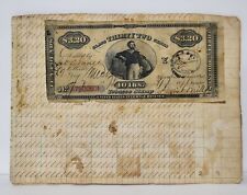 OLD 1860-70s Civil War Era Tobacco Stamp Ledger Book Pages Postage Washington picture
