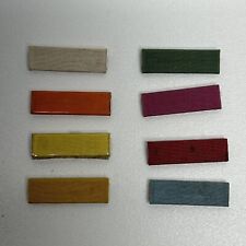Lot Of 8 Solid Colored Military Ribbon Bars picture