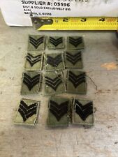 US Army Sergeant Patch Jacket Collar Tab Subdued Used  Qty 12 Cheap picture