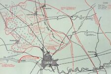 OPERATION VARSITY US AIRBORNE CORPS  CROSS RHINE WESEL HISTORIC HARDBACK WAR MAP picture
