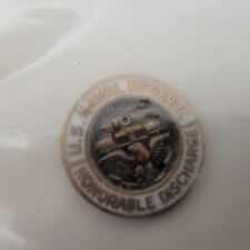 U.S. Navy Naval Reserve Honorable Discharge Lapel Button Pin Copper Tone SEALED picture