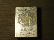 1915 WWI BRITISH OFFICERS CLUB 4th REGIMENT PRINCE OF WALES PLAYING CARD CASE picture