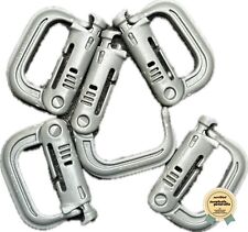 FIVE US Military Surplus ITW Nexus Grimloc Polymer Locking D-Ring Carabiners picture