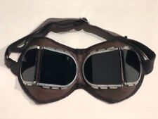 Russian Military Issue Split Glass Motorcycle Goggles - Dark Green picture