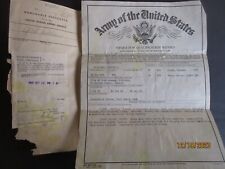 1945 HONORABLE DISCHARGE ARMY OF THE UNITED STATES WWII SEPARATION RECORD picture