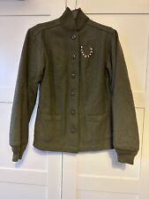 Vintage Women’s Field Coat Liner Jacket With Allies Pin picture