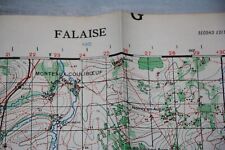 VERY RARE  vintage map WW2 Normandy RELIC FALAISE tactical MAP DDAY1944 picture