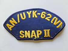 Vintage U.S. Navy AN/UYK-62(V) Snap II Hat Patch Embroidered Unused 4648 picture