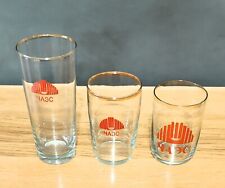 ☢ CHERNOBYL ORIGINAL 3 Glasses from the Dining Room ☢ Chernobyl NPP ☭ USSR RARE picture