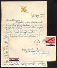 Camp San Luis Obispo California 1943 Military ALS Letter to Wife VGC picture
