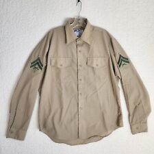 DSCP Military Uniform Shirt Size 17 x 36 Khaki Valor Collection The Perfect Fit picture