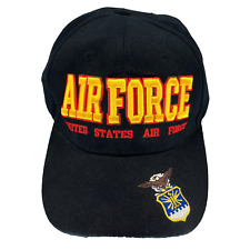 Cursedi United State Air Force Black Cap Adjustable Unisex Military Ball Cap Hat picture