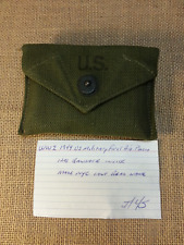 WW2 US Military First Aid Pouch Marked ??MFG and NYC 1944 picture