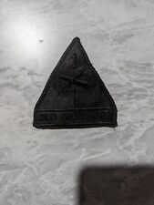US ARMY 1ST ARMOR DIVISION OLD IRONSIDES PATCH. DARK GREEN WITH A BLACK LOGO. picture