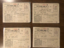 WW2 War Ration Book #3, Lot of 4 with stamps, 1943, Form R-130 picture