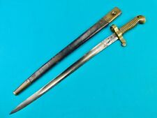 US Civil War Antique Old 19 Century Bayonet Short Sword w/ Scabbard picture