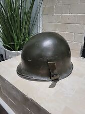 WW II WW2 US Original Helmet Shell Field Gear Equipment Fixed Bale Front Seam FB picture