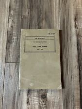 Vintage 1942 War Department Technical Manual TM 10-410 THE BAKER ARMY RECIPES picture