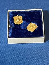 2 United States Marine Corps 10 Karat Yellow Gold Emblem Pins  picture