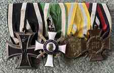 WW1 Iron Cross, Royal Saxon Albert Order Group of Medals  100% original RARE picture