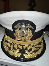 ORIGINAL WWll US Navy Officer ADMIRAL CAP, Size 7 1/4 / Great Condition / picture