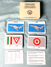 1982 International Military Aircraft Markings Study Card Set 1- 52 Flash Cards picture