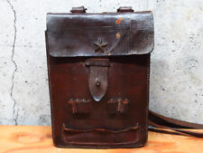 Former Japanese Army Leather Military Shoulder Bag Vintage From Japan Used  picture