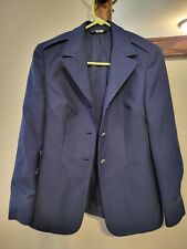 US AIR FORCE WOMANS DRESS COAT 10 BLUE TROPICAL 100% POLYESTER picture