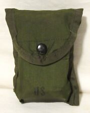 US Army Issue Field First Aid Case w/Belt Clip & Field Dressing DSA120-74-C-1924 picture