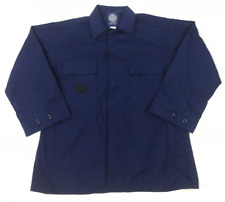 USCG Coast Guard Shirt Adult 43R Blue Top Coat Jacket Shirt - 8415-01-587-4135 picture