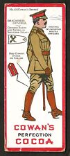1910s WW1 era CANADIAN MILITIA INSIGNIA Card V15 COWANS Chocolate Cowan #13 War picture