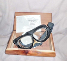 USSR Soviet Pilot Goggles in Cool Wooden Box w Original Literature picture