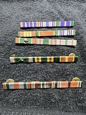 VINTAGE LOT OF 5 ROTC RIBBON BARS ENGINEER COLLAR TABS. Lot 245 picture
