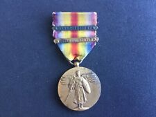 WW1 US Victory Medal 2 Bar Army Meuse Argonne & Defensive Sector RARE picture