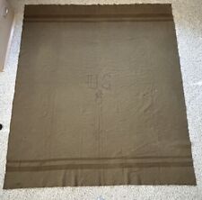 WW1 US Army Wool Horse Cavalry Blanket with Ordinance Marking WWI picture