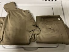 US Army Issued Medium Regular Coyote Waffle Top And Bottom Set picture