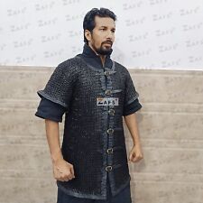 medieval chainmail shirt mild steel flat riveted chainmail armor warrior costume picture