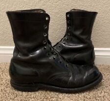 1966 Vietnam War American Leather Boots Size 9 Regular Named picture