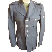 Vintage 1950 Air Force Blue 84 Wool Serge Coat Jacket Uniform 38 L 30x34 suit picture