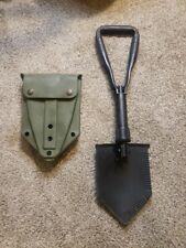 Vtg AMES 85 US Military Tri Fold ENTRENCHING SHOVEL E-Tool w/ VINYL CARRIER VGC  picture