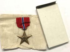 Original WWII Slot Brooch Bronze Star Medal in Orig Box, From 1944 Dated Case picture