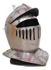 Medieval European Viking Helmet Great Knight Templar Helmet Armor 20 G Handmade picture