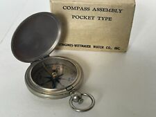 Vintage Longines Wittnauer Pocket Type Compass with Original Box picture