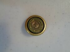 1929 Vtg US Military Retired Officers Assn Brass Uniform Coat Eagle Button ** picture