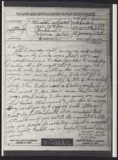 1945 US V-Mail 34th Spl. Serv. Co. (Le Mans, France) APO 350 PM NY (Love Letter) picture