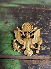 WWII US Army Officers Hat Badge Pin picture