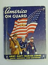 Vintage Rand McNally AMERICA ON GUARD 1941 Hardcover Book 5828 picture